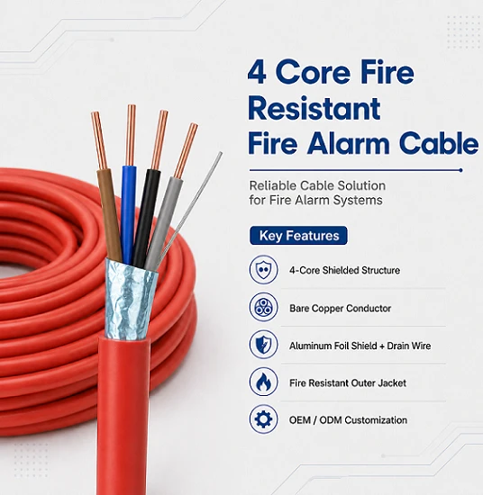 4 core fire alarm cable 18awg 4 core fire alarm cable 18awg