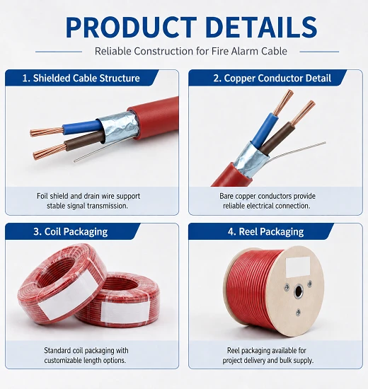 2 core shielded fire alarm cable 18awg 2 core shielded fire alarm cable 18awg